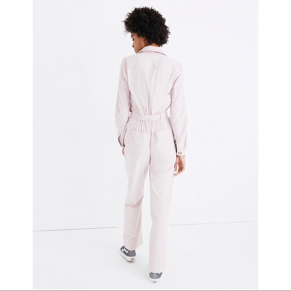 Madewell pink corduroy jumpsuit - Picture 3 of 6